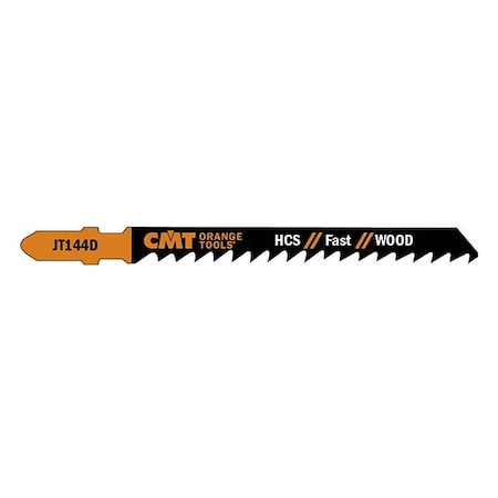 Cmt Orange Tools JIG SAW BLADES WOOD/COARSE STRAIGHT, 5 Pack, 5PK JT144D-5